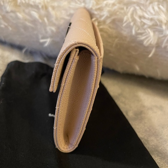 Barely Used Auth SAINT LAURENT Cassandre Matelassé Small Envelope Wallet - Picture 6 of 8
